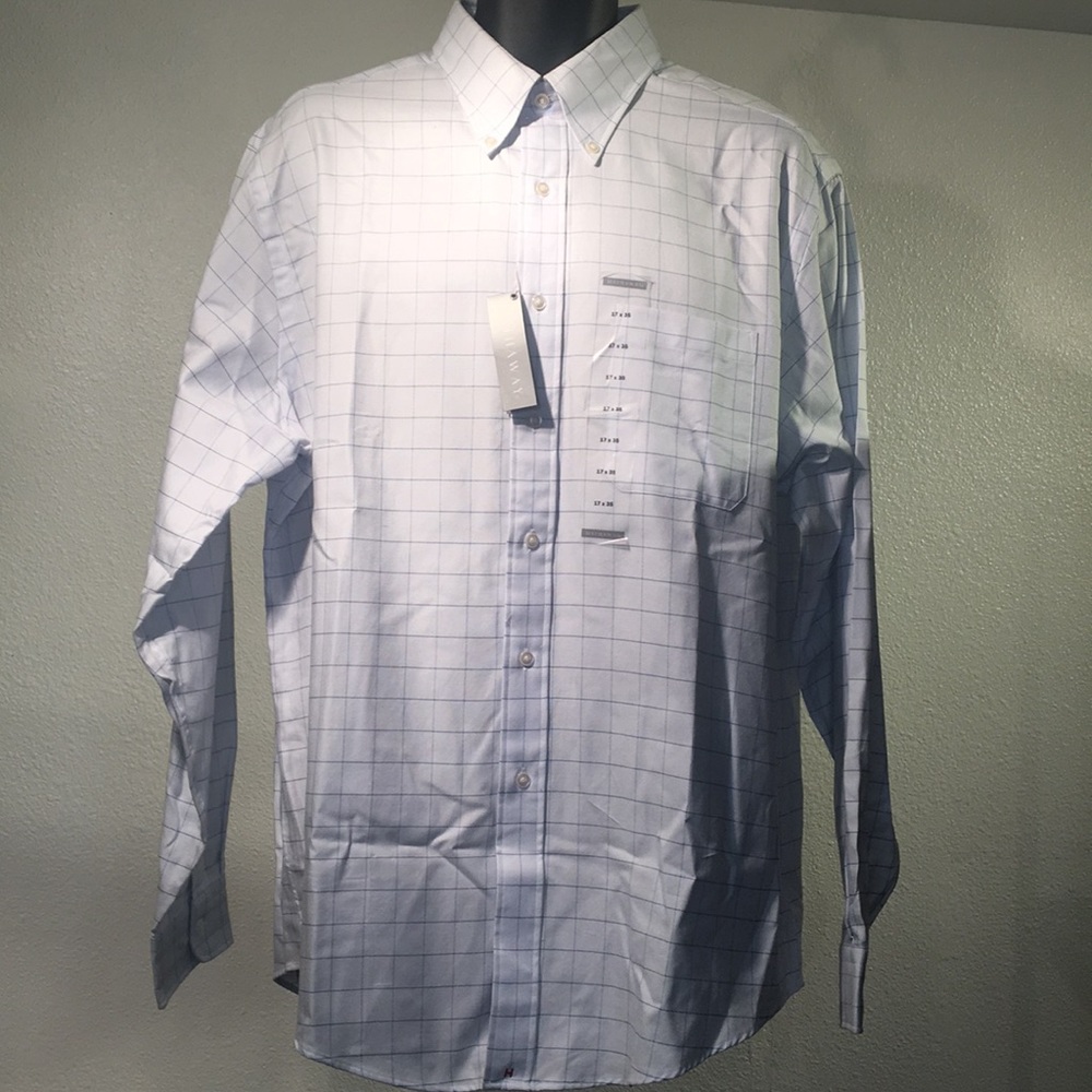 Hathaway Smithfield Oxford men’s dress shirt 17x35